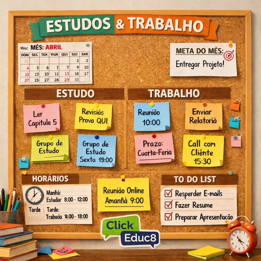 Como Organizar Estudos e Trabalho ao Mesmo Tempo