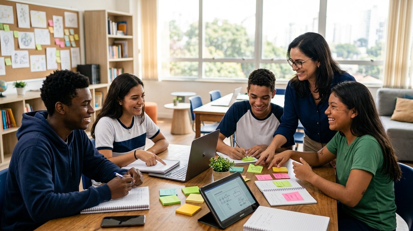 Trabalho em equipe começa na escola